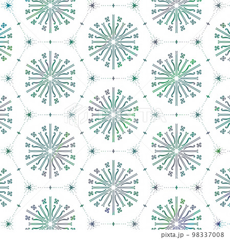 上品な雪の結晶のテクスチャ 98337008