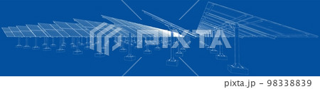 Solar Panel Concept. Vector 98338839