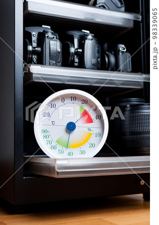 analog Thermometer and Hygrometer and photography equipment 98339065