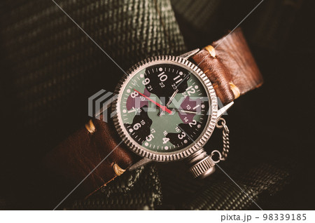 old military style of men wristwatch old military style of men wristwatch 98339185