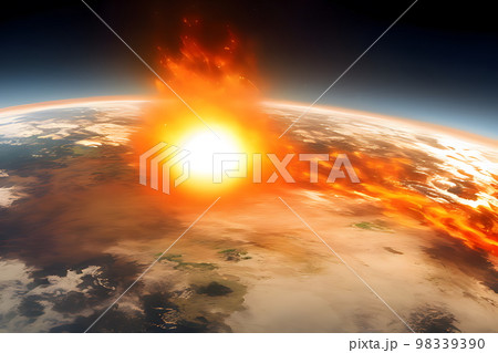 地上に接近・衝突する惑星 地上に接近・衝突する惑星 98339390