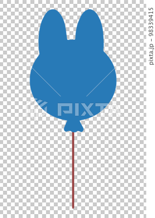 Illustration material of a rabbit-shaped balloon Illustration material of a rabbit-shaped balloon 98339415