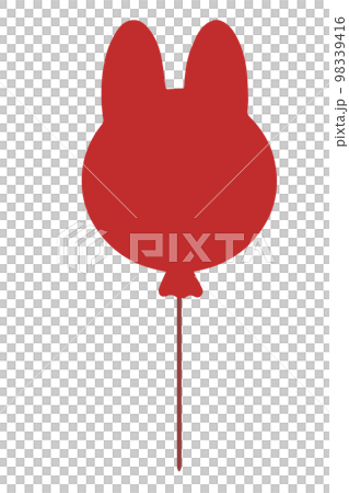 Illustration material of a rabbit-shaped balloon Illustration material of a rabbit-shaped balloon 98339416