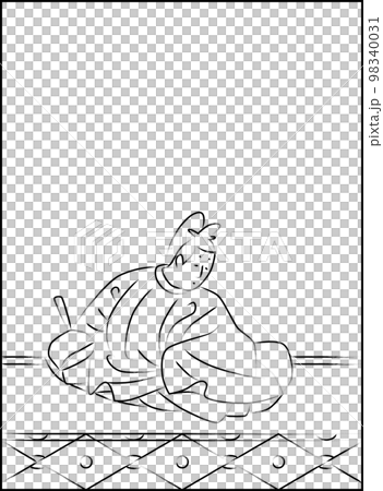 筆書きの百人一首 坂上是則 筆書きの百人一首 坂上是則 98340031