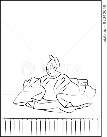 筆書きの百人一首 陽成院 筆書きの百人一首 陽成院 98340049