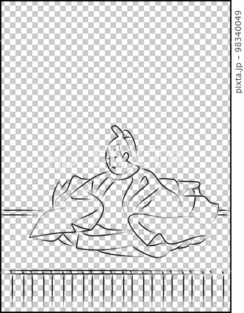 筆書きの百人一首 陽成院 筆書きの百人一首 陽成院 98340049