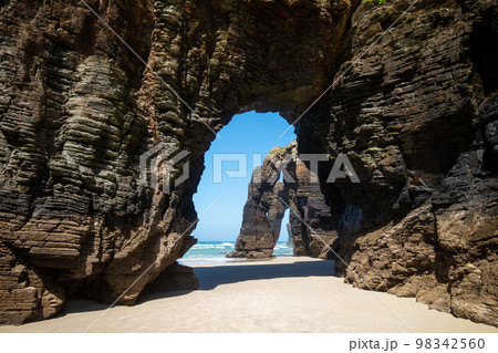As Catedrais beach - Beach of the Cathedrals - Galicia, Spain 98342560