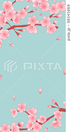フレーム素材_桜 98345669
