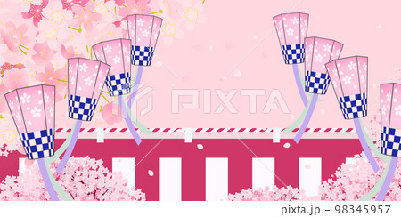 桜 お花見 背景素材 桜 お花見 背景素材 98345957