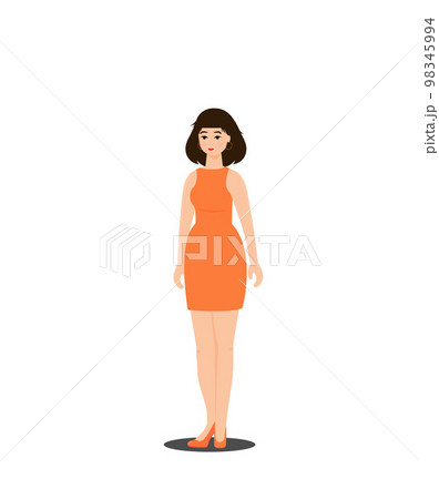 Summer holidays vector illustration with girl,flat design beach Summer holidays vector illustration with girl,flat design beach 98345994