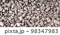 Crushed stones background on the railway 98347983