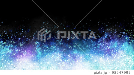 青い炎のようなペイント背景イラスト アブストラクト 98347995