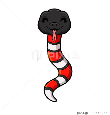 Cute milk snake or milksnake cartoon 98348077