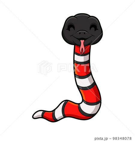 Cute milk snake or milksnake cartoon 98348078
