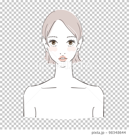 美女形象短髮美女 美女形象短髮美女 98348644