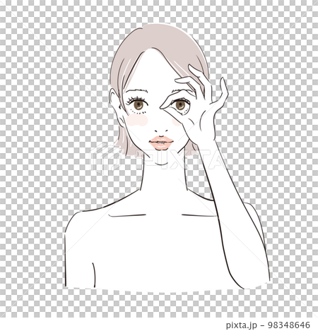 美女形象短髮美女 98348646