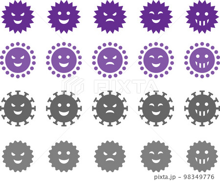 ウイルス・病原菌の素材セット 98349776