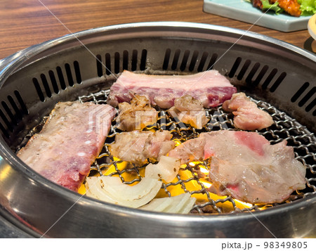 あぶる 網焼 焼く 98349805