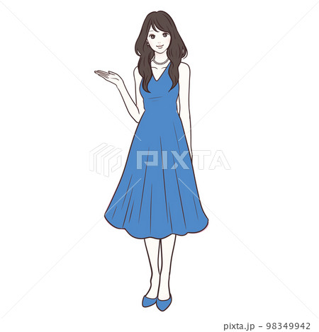 女性のイラスト素材 女性のイラスト素材 98349942