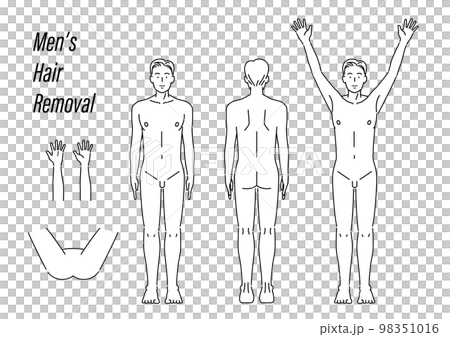 male hair removal parts material 98351016