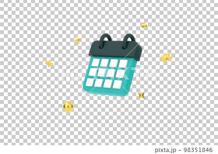 3D. minimal calendar icons. calendar date icon . 3D. minimal calendar icons. calendar date icon . 98351846