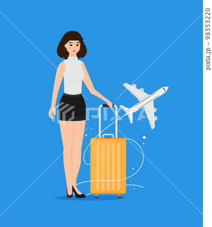 Modern and realistic luggage design. Vector stock illustration. 98353220