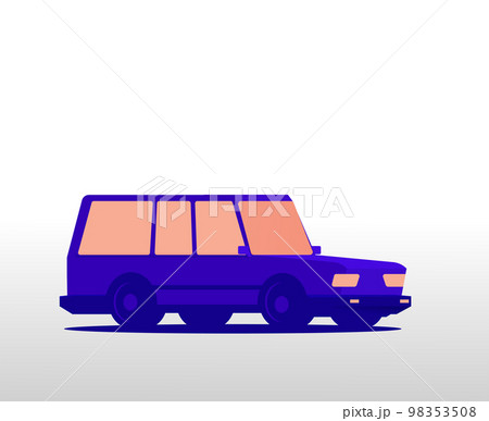 Vector illustration of a old car 98353508