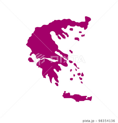 map color silhouette vector map color silhouette vector 98354136