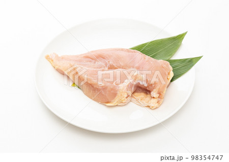 若鶏のむね肉　白バック 98354747