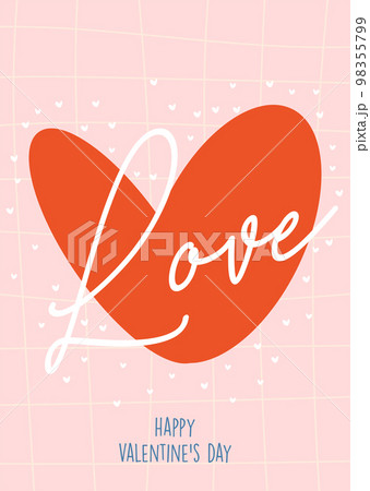 Valentines day greeting card concept Valentines day greeting card concept 98355799