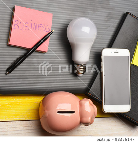 Business and profit concept. Home office composition. Business and profit concept. Home office composition. 98356147