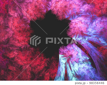 Abstract fractal art background, suggestive of astronomy and nebula. Computer generated fractal illustration art nebula. 98356446