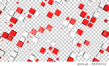 VJ pop cube red block transparent background [different version available] 98356532