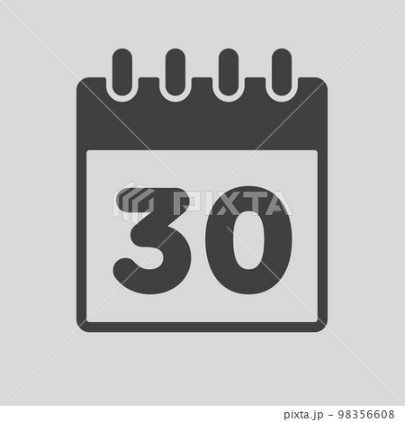 Icon page calendar day - number 30 98356608