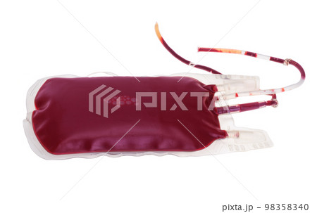 blood bag isolated blood bag isolated 98358340