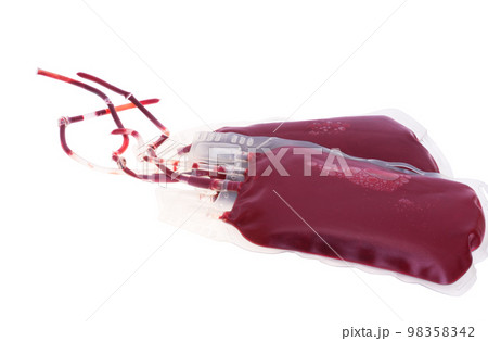blood bags isolated blood bags isolated 98358342