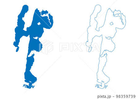 Lake St. Lucia (Africa, Republic of South Africa, RSA) map vector illustration, scribble sketch Saint Lucia map Lake St. Lucia (Africa, Republic of South Africa, RSA) map vector illustration, scribble sketch Saint Lucia map 98359739