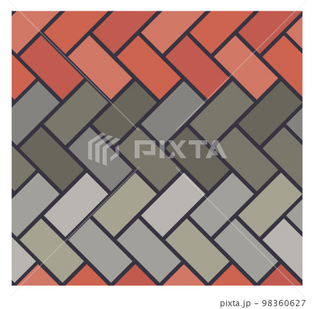 Wooden floor pattern. Color seamless woven tile 98360627