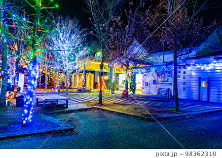 小港鉄道の駅舎イルミネーション 小港鉄道の駅舎イルミネーション 98362310