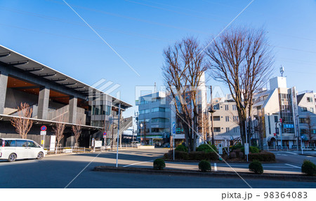 青梅線東中神駅　駅前風景　東京都昭島市 98364083