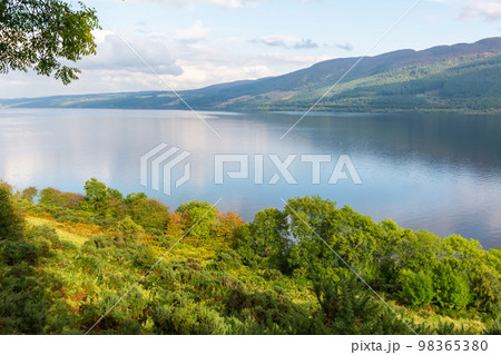 Loch Ness lake in Scotland 98365380