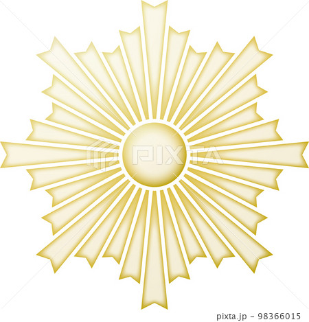 家紋　旭光【金色】 98366015