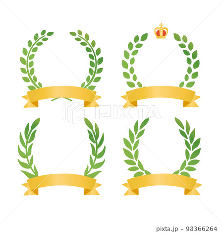 緑のリースと黄金リボン 緑のリースと黄金リボン 98366264