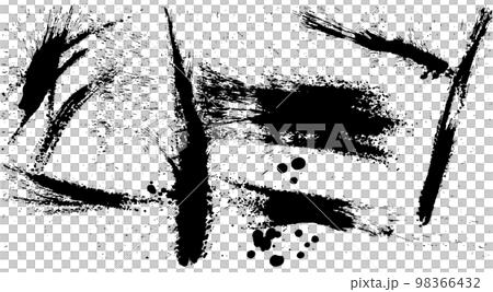 Ink dripping Background with scattered ink 98366432