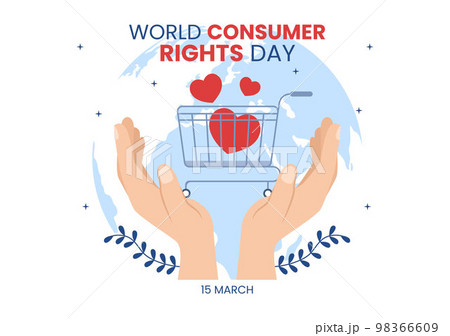 World Consumer Rights Day Illustration with Shopping, Bags and Needs of Consumers for Web Banner or Landing Page in Flat Cartoon Hand Drawn Templates World Consumer Rights Day Illustration with Shopping, Bags and Needs of Consumers for Web Banner or Landing Page in Flat Cartoon Hand Drawn Templates 98366609