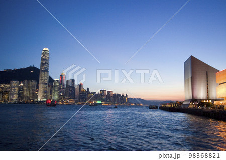 Hong Kong Twilight and Night View from kowloon 26 June 2006 Hong Kong Twilight and Night View from kowloon 26 June 2006 98368821
