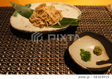 日本料理　薬味付き蕎麦 98369059