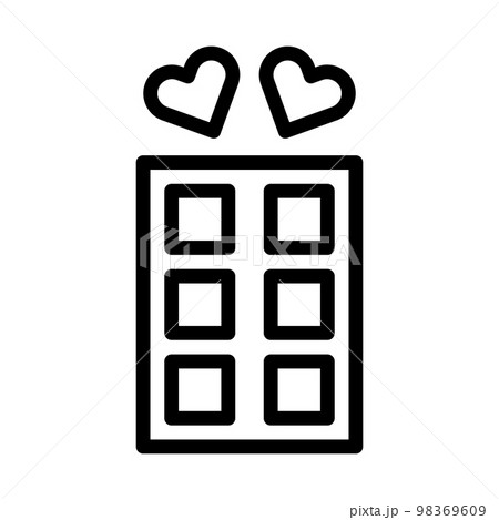 valentine icon set outline style illustration vector and logo icon perfect. 98369609