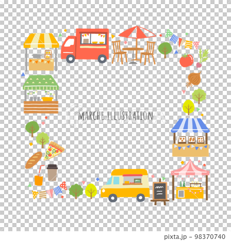 Marche frame illustration 98370740