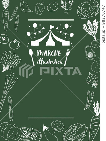 マルシェのイメージイラスト 98370747
